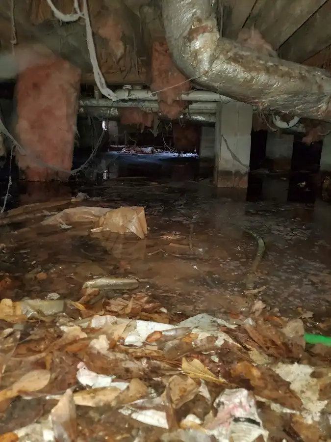 Crawl space flood assessment for Commercial Water Damage Restoration in South El Monte