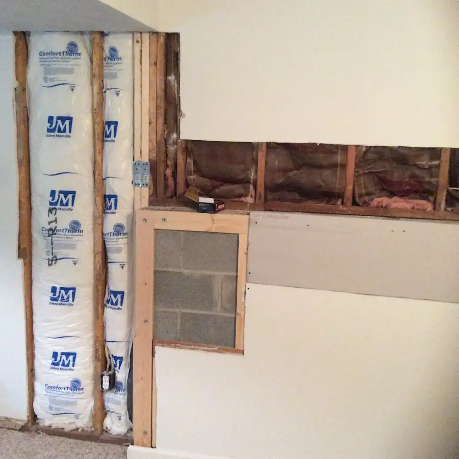 Wall insulation replacement during Structural Drying in South El Monte